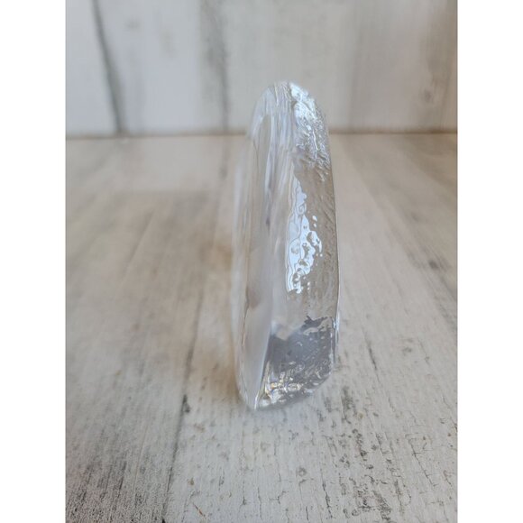 Paper weight glass bunny frosted home decor xmas rabbit - Picture 4 of 6